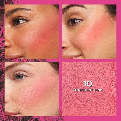 L'Oreal Paris Infallible Up to 24H Fresh Wear Blush Powder 10 Confident Pink 0.31oz - New