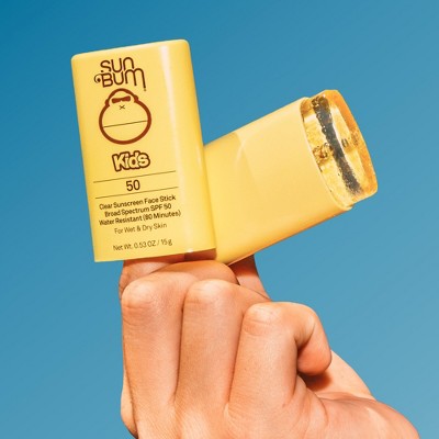 Sun Bum Kids Clear Sunscreen Face Stick SPF 50 0.53oz - Imperfect Box