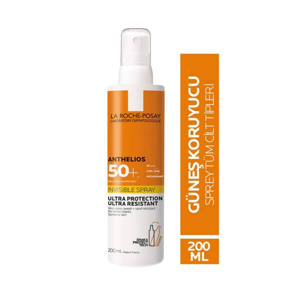 La Roche Posay Anthelios Invisible Spray SPF50+ Sunscreen for Sensitive Skin - Non-greasy, Water-resistant Sun Protection