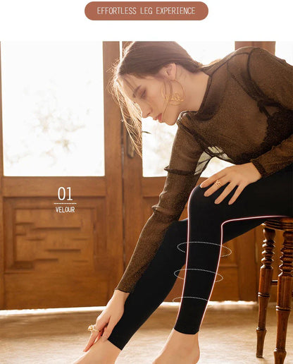 Women Winter Leggings – High Waist Warm Velvet Stretch Pants