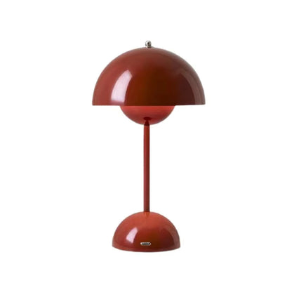 Portable LED Mushroom Table Lamp Touch Dimmable Rechargeable Flowerpot Light