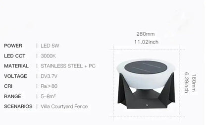 LED Outdoor Post Light for Entrance Pathway Garden