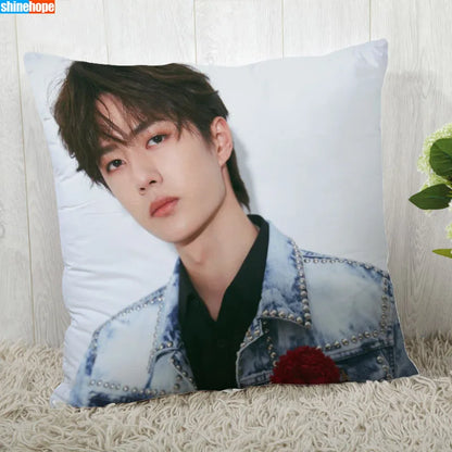 Custom Pillow Cover – YiBo Wang Modern Decorative 45x45cm Pillowcase