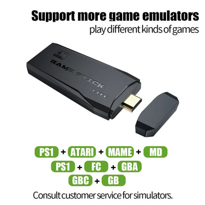 M8 Wireless Game Stick – 64GB 4K Retro 10000 Games Console