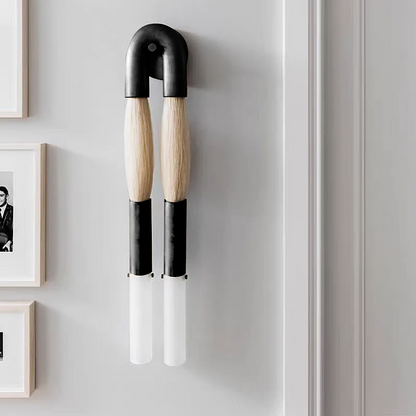 Modern Brass and Glass Wall Sconce