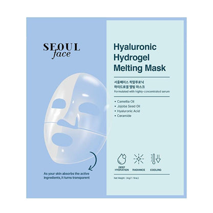 Dermal Korea Hyaluronic Hydrogel Face Mask - Intense Hydration & Nourishment for Dry Skin