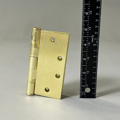 SGS Heavy Duty Commercial Grade Hinge 3-PACK 4.5" x 4.5" Satin Brass BB1000 (new)