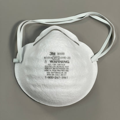 3M 8000 Particle Respirators N95 Mask (90-Pack) 1289-03 USA (New)