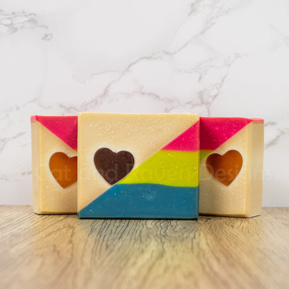 PANdemonium (pansexual pride flag) soap