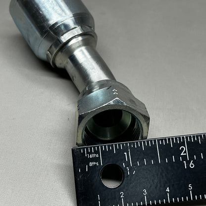 FLEXTRAL Hydraulic Coupling Adapter Steel 45 Female Swivel 1 1/8" X 1 1/4" E-12 LKAI (New)
