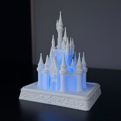 Princess Castle Nightlight – PLA 3D Printed Lamp