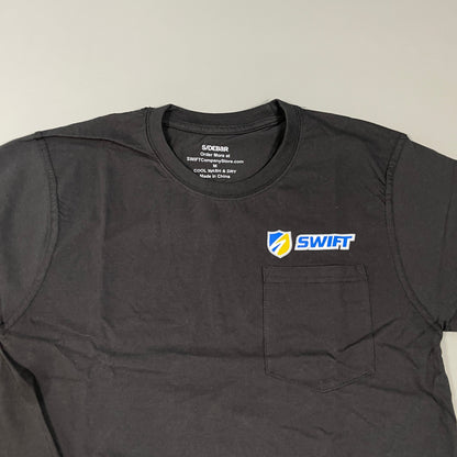 SWIFT Transportation Driver T-Shirt w/Pocket Unisex Sz M Black SW-170 (New Other)