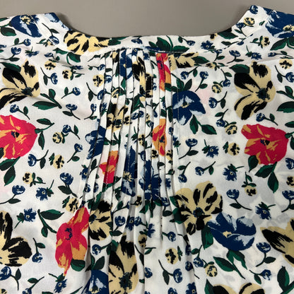 CHELSEA & THEODORE Sleeveless Blouse Women's Size XL Bash Floral White 2165072 (NEW)