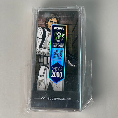 FIGPIN / DISNEY Han Solo Star Wars A New Hope Comic Con Logo Pin 833 (Locked New)
