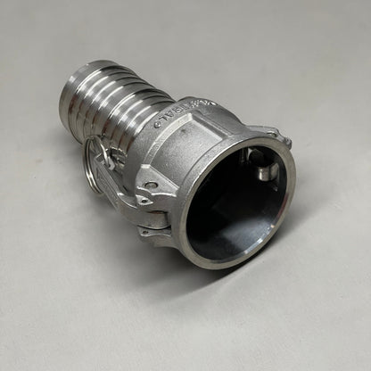 FLEXTRAL Cam & Groove Coupling Lock-On Thread Stainless 2.5" ID F X 1.75" ID M X 5.5" L C200-X (New)
