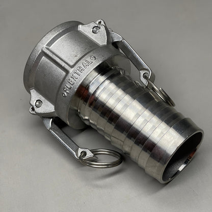 FLEXTRAL Cam & Groove Coupling Lock-On Thread Stainless 2.5" ID F X 1.75" ID M X 5.5" L C200-X (New)