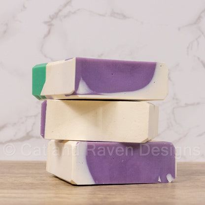Gender² (genderqueer pride flag) soap