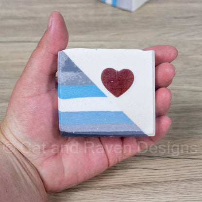 Demi God (demiboy pride flag) soap