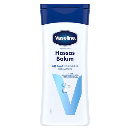 Vaseline Body Lotion for Dry and Sensitive Skin - 48 Hour Hydration, Hypoallergenic & Dermatologically Tested