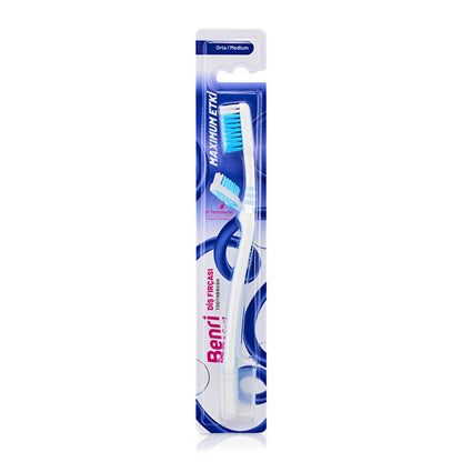 Benri Manual Toothbrush for Adults - Soft Bristle, Non-Slip Handle, ISO 20126 Compliant