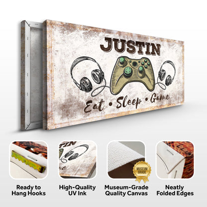 Eat Sleep Game Sign