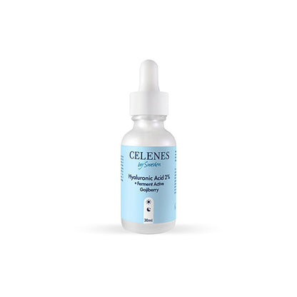 Celenes Hyaluronic Acid + Ferment Active Gojiberry Face Serum - Anti-Aging, Hydrating Skincare Product