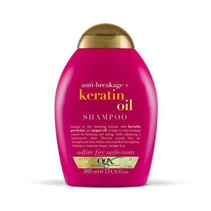 OGX Keratin Oil Shampoo, 13.01 fl oz - Anti-Breakage Hair Strengthening Formula