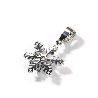Winter rotating snowflake luminous oil drop pendant