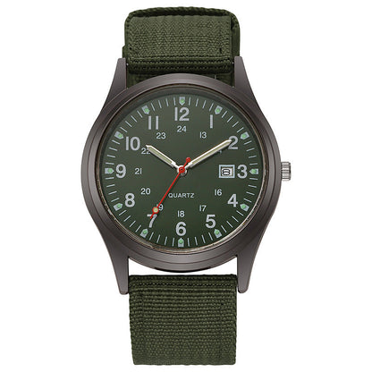 Canvas men's casual fashion gift watch, quartz watch