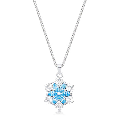 Brilliant Marquise Snowflake Pendant