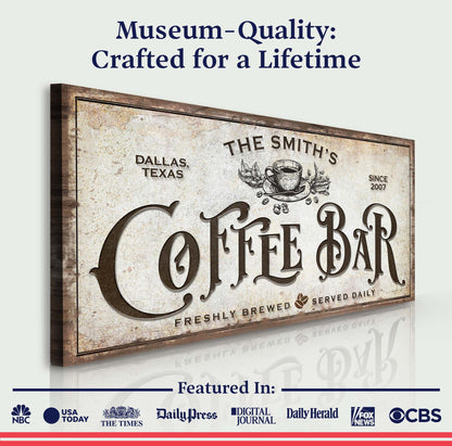 Coffee Bar Sign VII