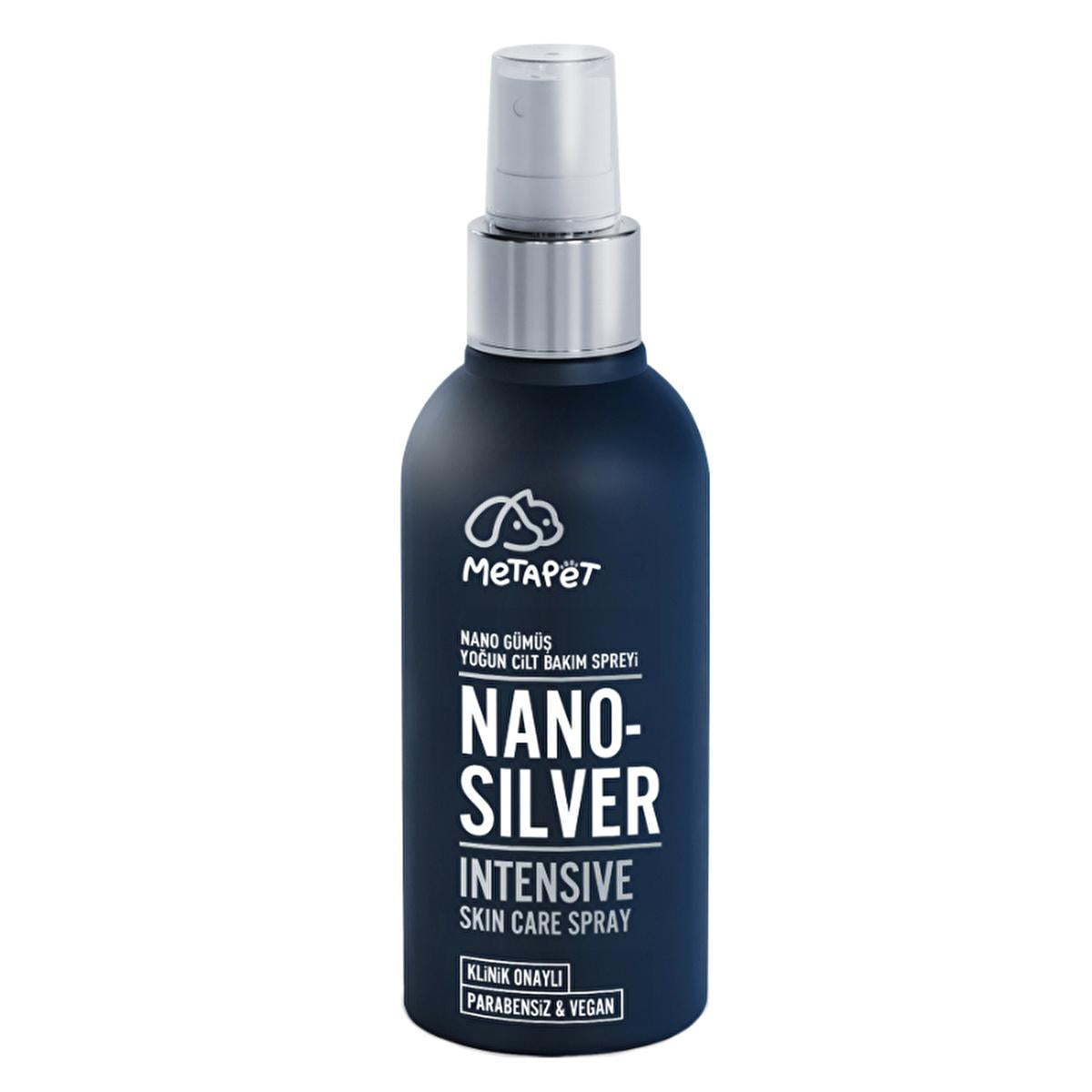 Metapet Nano Silver Pet Skin Care Spray - Gentle, Natural, and Effective for Dogs and Cats - 5.07 fl oz
