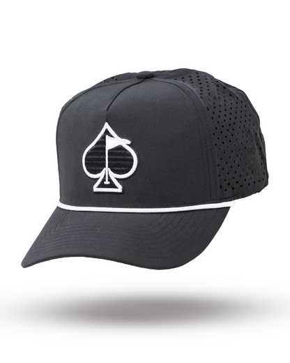 Perforated Rope Hat - Black