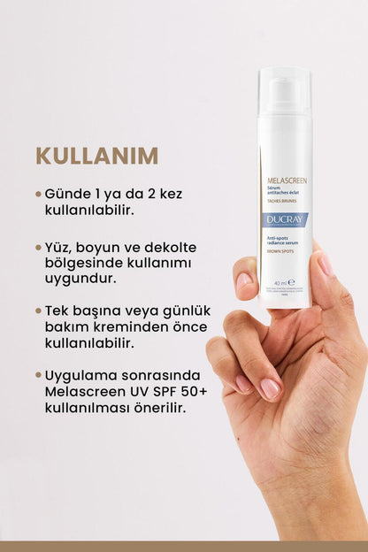 Ducray Melascreen Serum - Brightening & Skin Toning Serum for Hyperpigmentation (40ml)