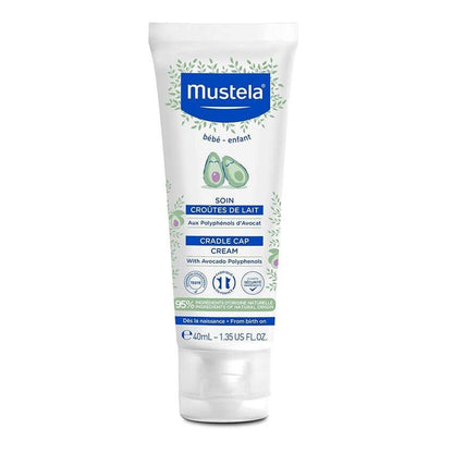 Mustela Cradle Cap Cream 40ml - Natural, Vegan, Dermatologically Tested Baby Hair Care Solution