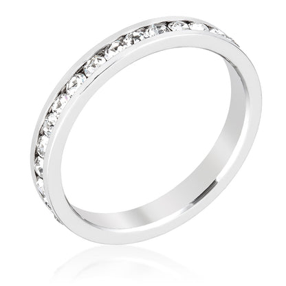 Snowflake 0.35ct CZ Simple Holiday Charm Band Ring