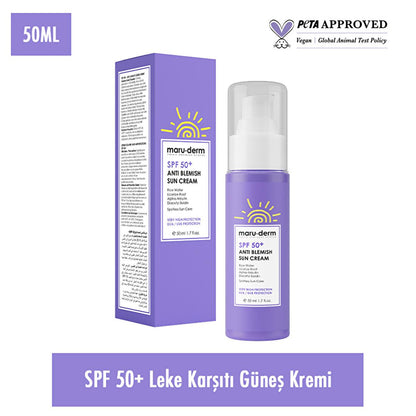 Maruderm SPF 50+ Anti-Tan Sunscreen Cream for Flawless Skin | 50 ml