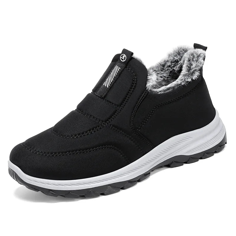 Winter Women Boots Outdoor Snow Boots Warm Lightweight Cotton Boot Non-slip Hiking Walking Shoes Fur Comfortable Women Ankle Boo