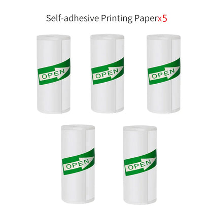 Mini Portable Printer Thermal Paper HD 57*25mm Universal Self-adhesive Roll Paper Label Sticker For Phone Printing Picture Photo