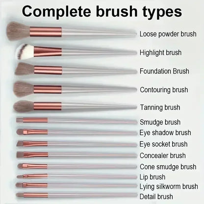 Professional Makeup Brush Set - Soft Fluffy Kabuki & Blending Brushes for Foundation, Powder, Eyeshadow | Beauty Tools Kit