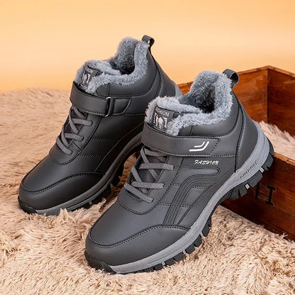 Mens Waterproof Winter Snow Boots – Warm Durable Outdoor Shoes