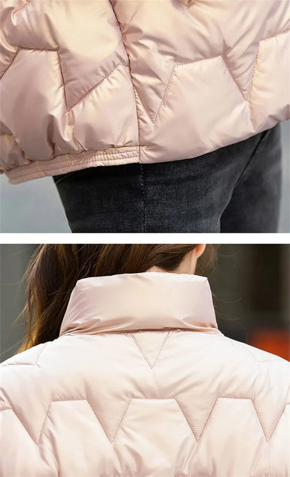 Women Winter Parka Jacket – Thick Short Warm Fashion Coat