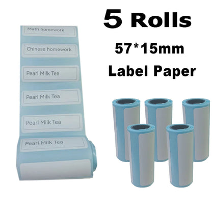Mini Printer Portable Bluetooth Wireless Smart Label Thermal Portable Printers Stickers Paper Wireless Printers Children Gifts