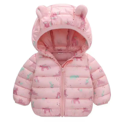 Kids Winter Down Jacket – Warm Hooded Parka for Boys & Girls
