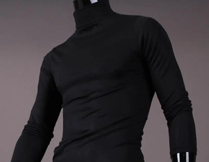 Men’s Thermal Shirt – Slim Fit High Neck Long Sleeve Winter Top