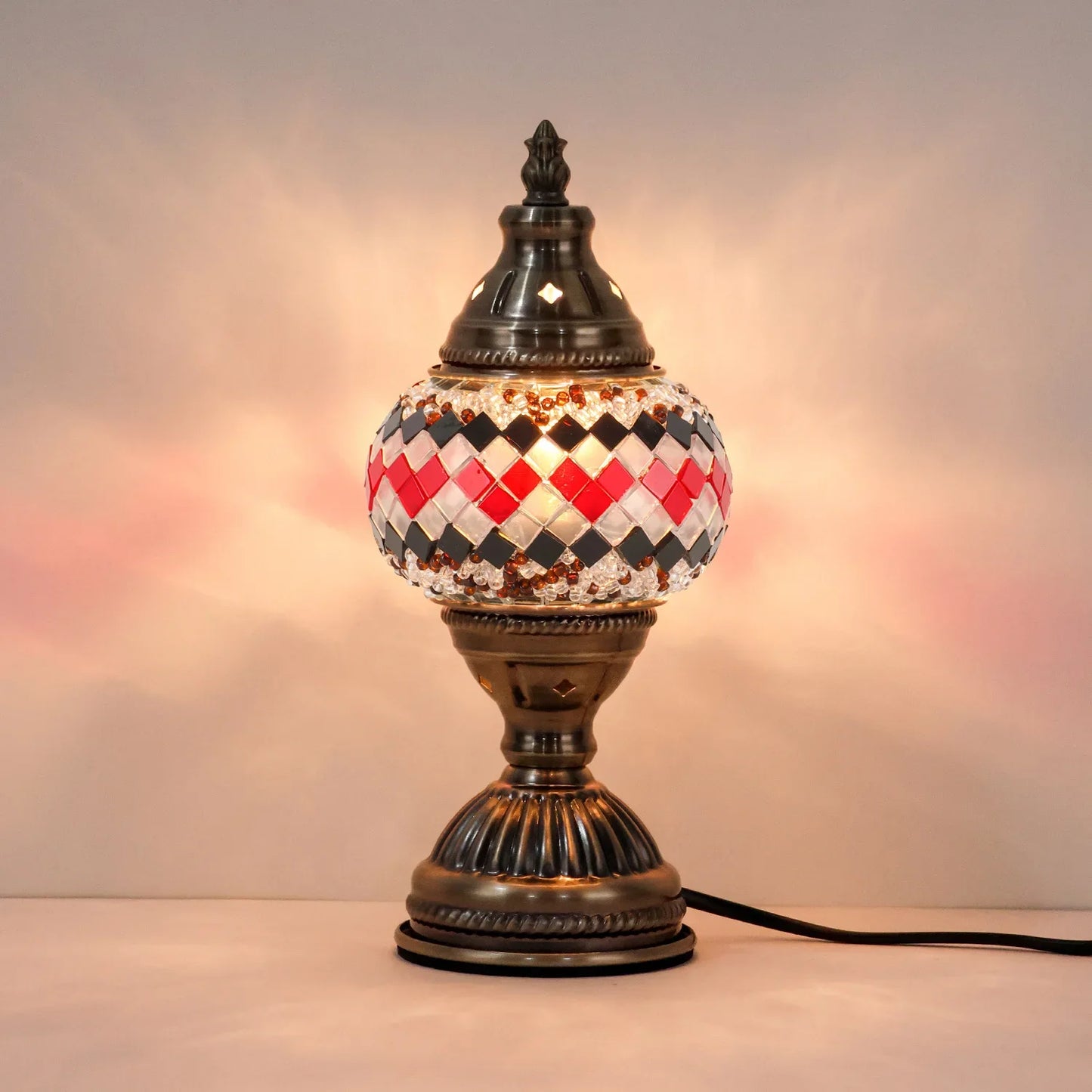 DIY Mosaic Table Lamp Kit Handmade Craft Night Light Parent Child Activity