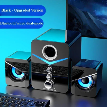 wired desktop speakers With its built-in microphone