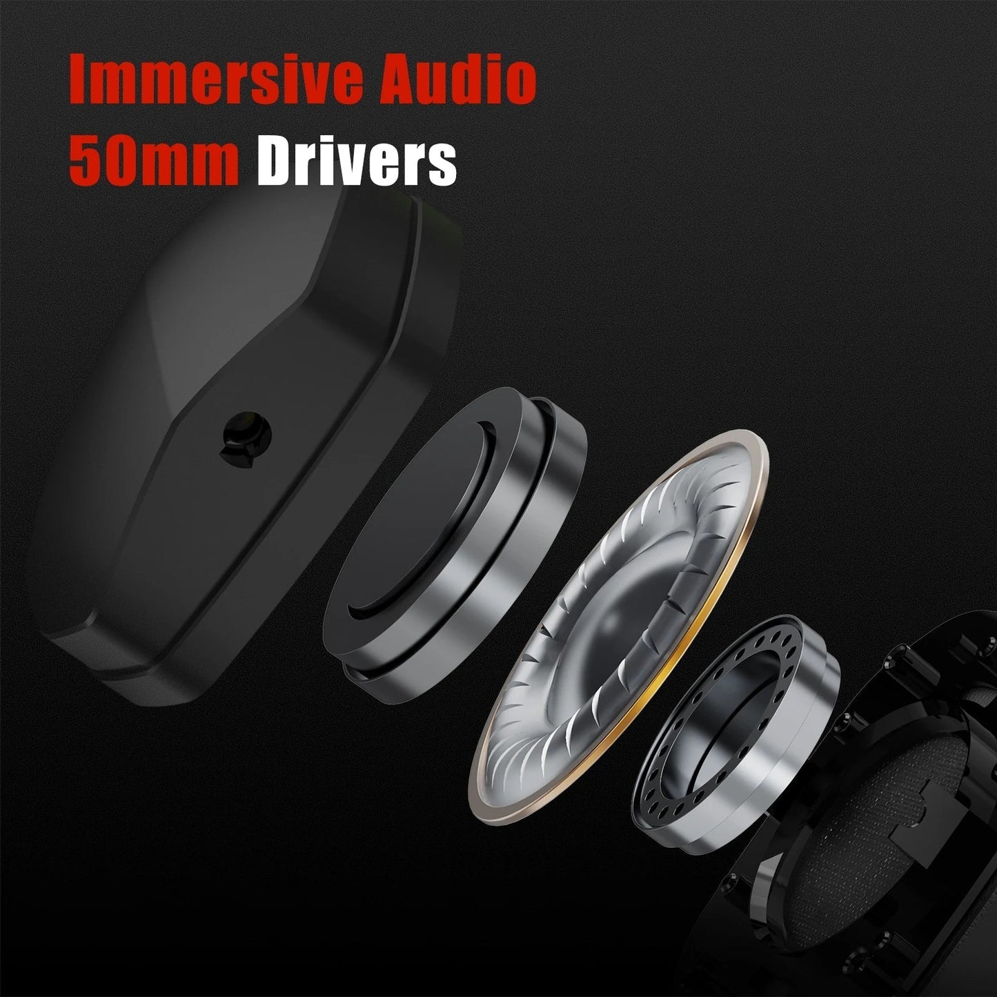 Dual Wireless Gaming Headset with Mic ANC for PS5 PC Mobile Switch