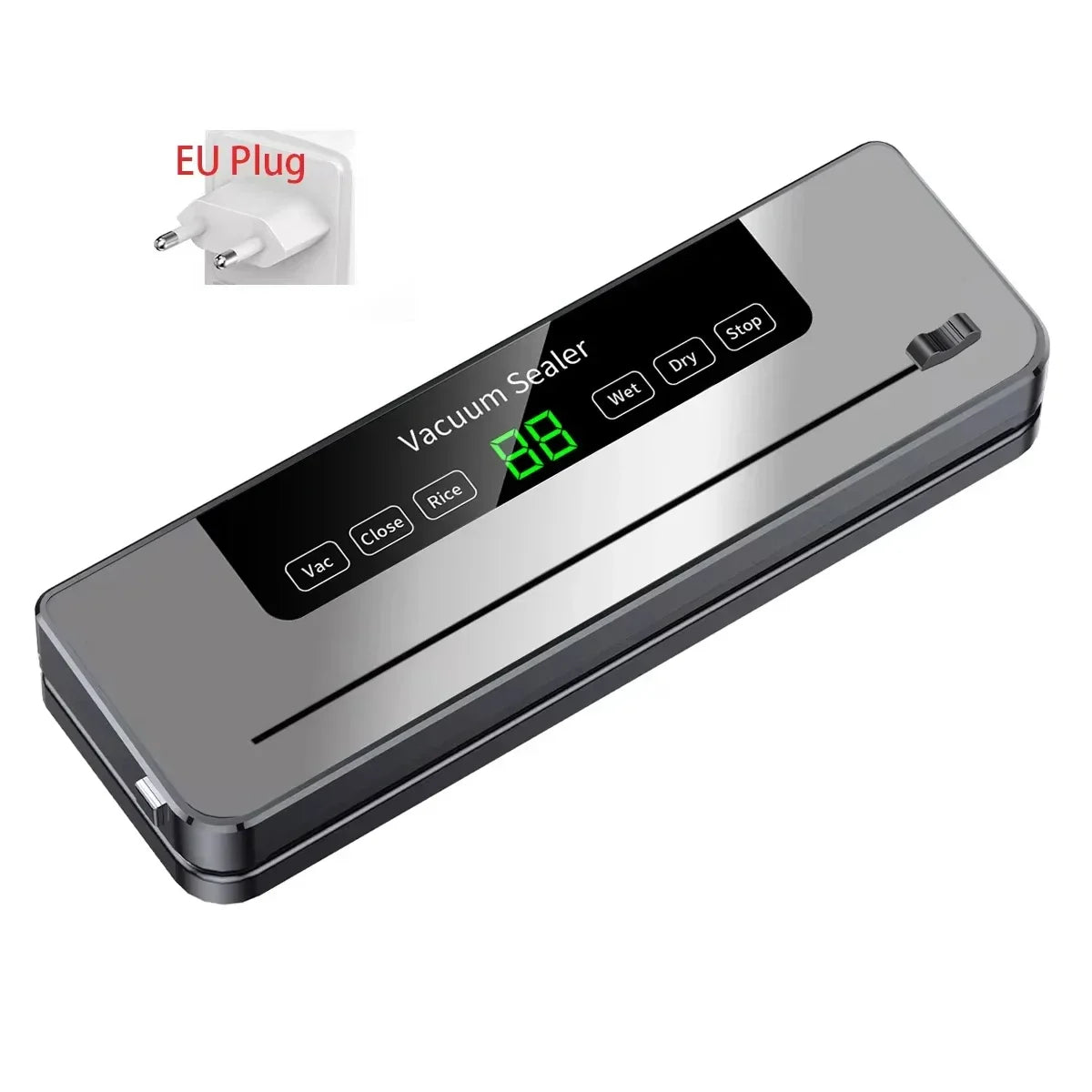 Food Vacuum Sealer Machine Wet Dry Modes with UV and Built-in Cutter for Storage