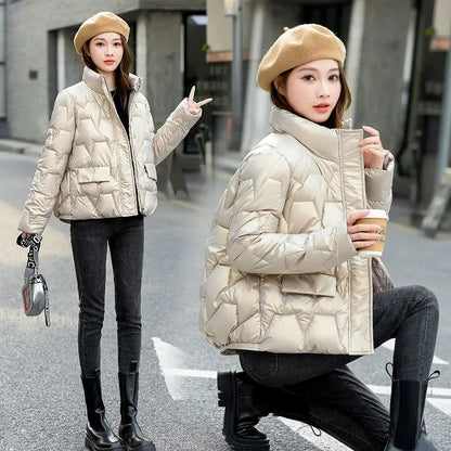 Women Winter Parka Jacket – Thick Short Warm Fashion Coat